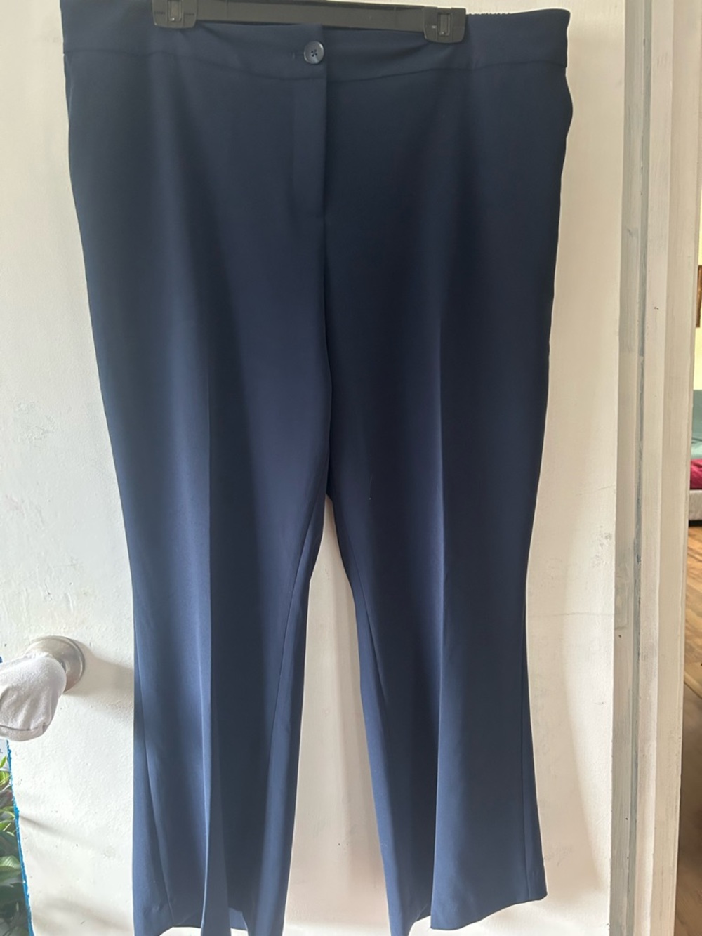 Penningtons Dark Navy Straight-Leg Trousers